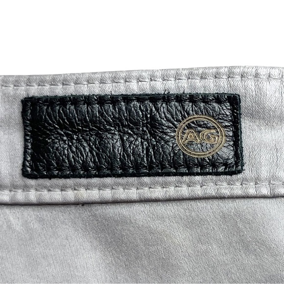 AG Adriano Goldschmied The Legging Ankle Super Skinny Size 27R Gray Leatherette - Picture 9 of 13